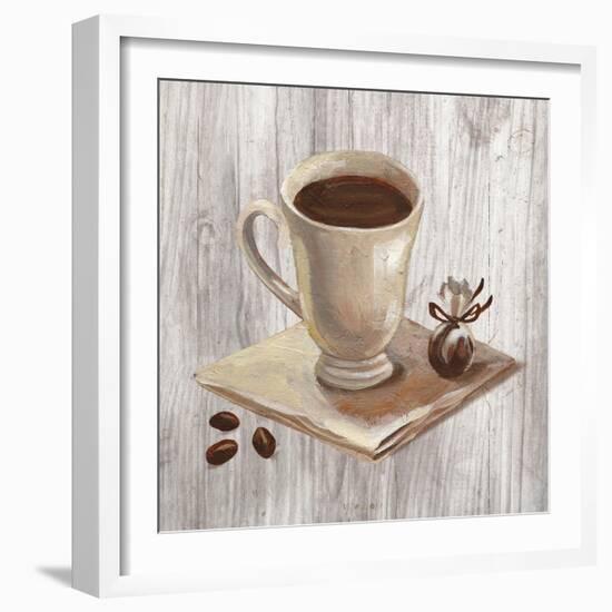 Coffee Time IV on Wood-Silvia Vassileva-Framed Art Print