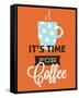 Coffee Time (Orange)-Genesis Duncan-Framed Stretched Canvas