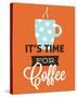 Coffee Time (Orange)-Genesis Duncan-Stretched Canvas