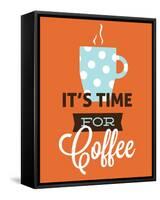 Coffee Time (Orange)-Genesis Duncan-Framed Stretched Canvas