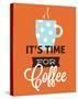 Coffee Time (Orange)-Genesis Duncan-Stretched Canvas