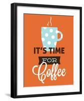 Coffee Time (Orange)-Genesis Duncan-Framed Art Print