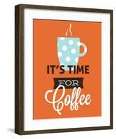 Coffee Time (Orange)-Genesis Duncan-Framed Art Print