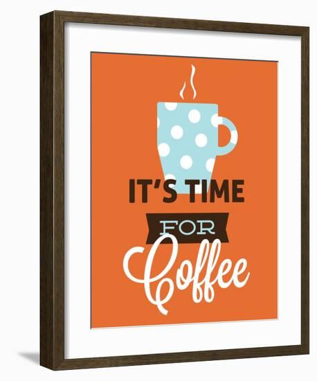 Coffee Time (Orange)-Genesis Duncan-Framed Art Print