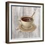 Coffee Time VI on Wood-Silvia Vassileva-Framed Art Print