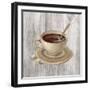 Coffee Time VI on Wood-Silvia Vassileva-Framed Art Print