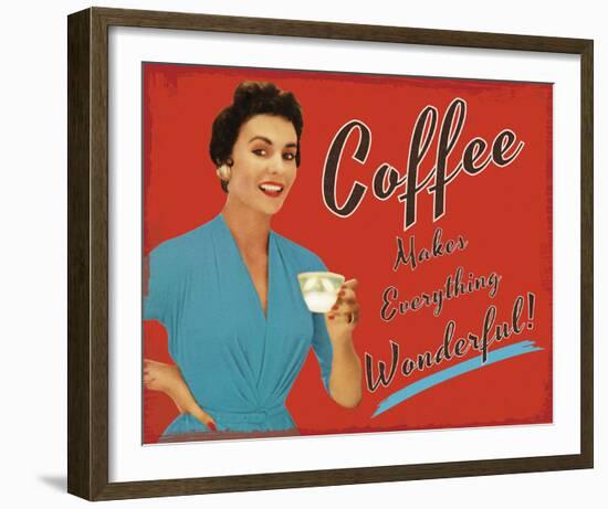 Coffee Time-The Vintage Collection-Framed Giclee Print