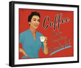 Coffee Time-The Vintage Collection-Framed Giclee Print
