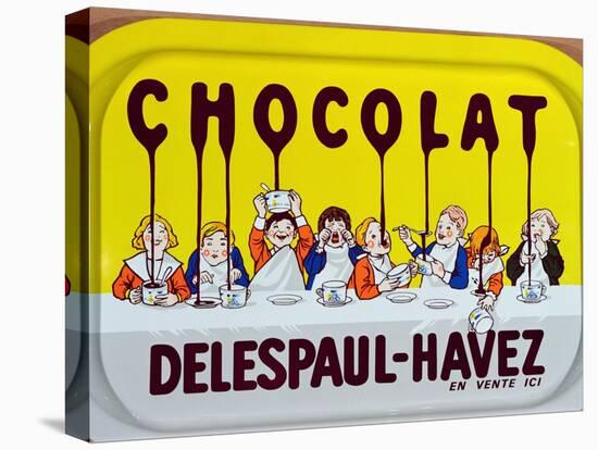 Coffee Tray Advertising 'Delespaul-Havez' Chocolate-null-Stretched Canvas