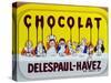 Coffee Tray Advertising 'Delespaul-Havez' Chocolate-null-Stretched Canvas