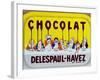 Coffee Tray Advertising 'Delespaul-Havez' Chocolate-null-Framed Giclee Print