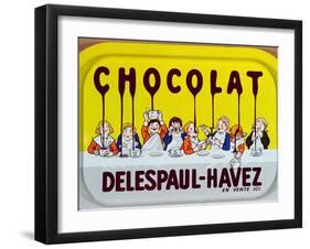 Coffee Tray Advertising 'Delespaul-Havez' Chocolate-null-Framed Giclee Print