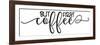 Coffee Typography B-Jean Plout-Framed Giclee Print