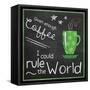 Coffee World 2-Lauren Gibbons-Framed Stretched Canvas