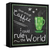 Coffee World 2-Lauren Gibbons-Framed Stretched Canvas