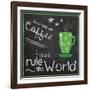 Coffee World 2-Lauren Gibbons-Framed Art Print