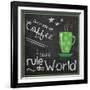 Coffee World 2-Lauren Gibbons-Framed Art Print