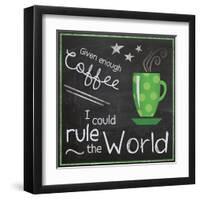 Coffee World 2-Lauren Gibbons-Framed Art Print