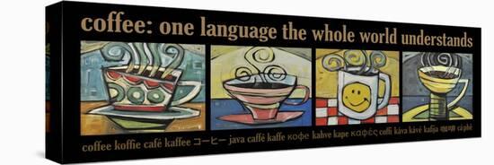 Coffee World Poster-Tim Nyberg-Stretched Canvas