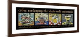 Coffee World Poster-Tim Nyberg-Framed Premium Giclee Print