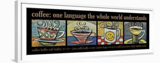 Coffee World Poster-Tim Nyberg-Framed Premium Giclee Print