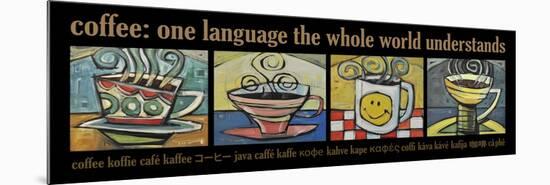 Coffee World Poster-Tim Nyberg-Mounted Premium Giclee Print