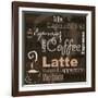 Coffee-leeser-Framed Art Print