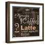 Coffee-leeser-Framed Art Print