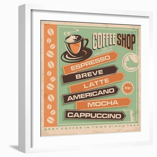 Coffee-Lukeruk-Framed Art Print