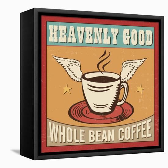 Coffeehouse IV-Pela Design-Framed Stretched Canvas