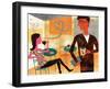 Coffeeshop Love-Richard Faust-Framed Art Print