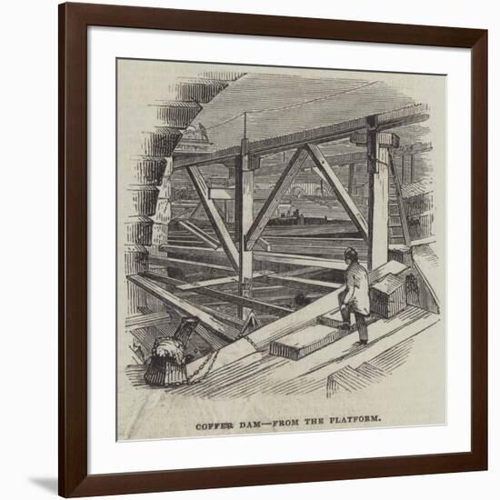 Coffer Dam, from the Platform-null-Framed Giclee Print