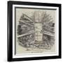 Coffer Dam, Westminster Bridge-null-Framed Giclee Print