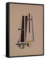 Coffin-Makers, 1920-1921-El Lissitzky-Framed Stretched Canvas