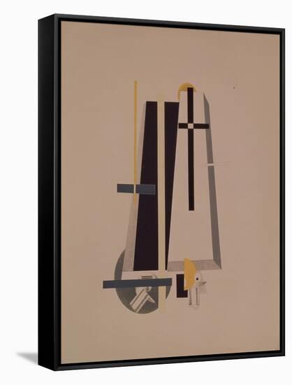 Coffin-Makers, 1920-1921-El Lissitzky-Framed Stretched Canvas