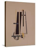 Coffin-Makers, 1920-1921-El Lissitzky-Stretched Canvas