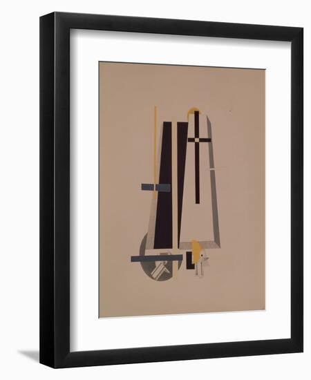 Coffin-Makers, 1920-1921-El Lissitzky-Framed Giclee Print