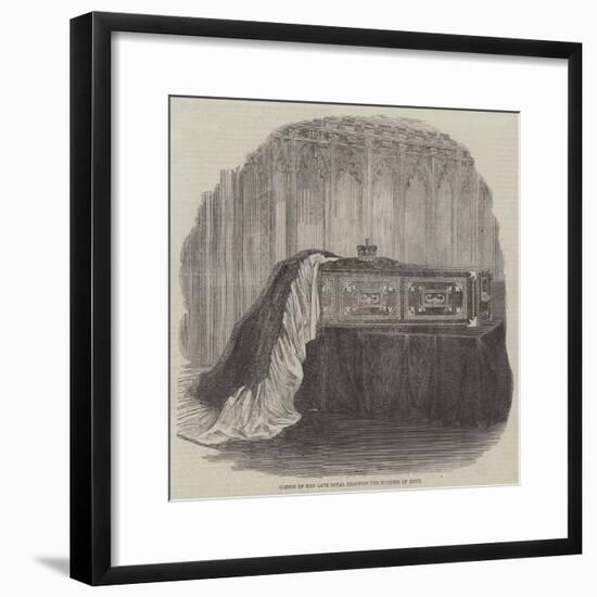 Coffin of Her Late Royal Highness the Duchess of Kent-null-Framed Giclee Print