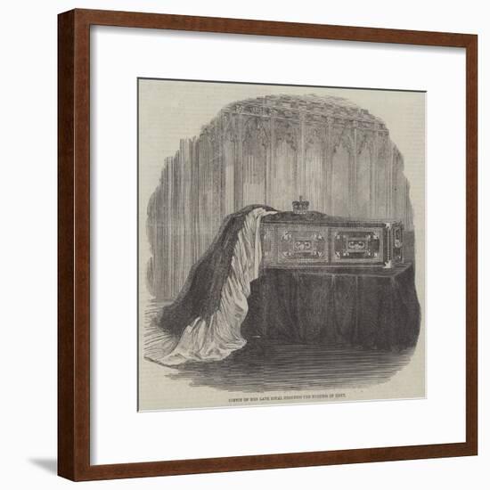 Coffin of Her Late Royal Highness the Duchess of Kent-null-Framed Giclee Print