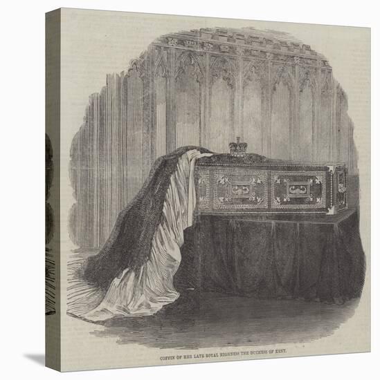 Coffin of Her Late Royal Highness the Duchess of Kent-null-Stretched Canvas