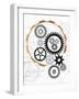 Cog Blueprints-Jace Grey-Framed Art Print