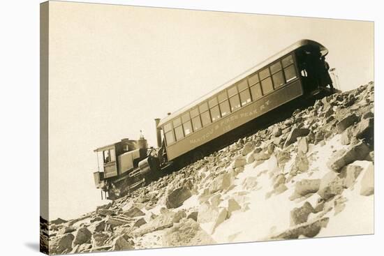 Cog Railway Locomotive, Pike's Peak, Colorado-null-Stretched Canvas