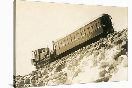 Cog Railway Locomotive, Pike's Peak, Colorado-null-Stretched Canvas