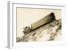 Cog Railway Locomotive, Pike's Peak, Colorado-null-Framed Art Print