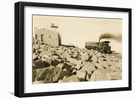 Cog Railway Locomotive, Pike's Peak, Colorado-null-Framed Art Print