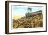 Cog Wheel Train, Pike's Peak, Colorado-null-Framed Art Print