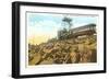 Cog Wheel Train, Pike's Peak, Colorado-null-Framed Art Print