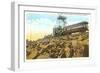 Cog Wheel Train, Pike's Peak, Colorado-null-Framed Art Print