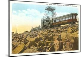 Cog Wheel Train, Pike's Peak, Colorado-null-Mounted Art Print