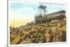 Cog Wheel Train, Pike's Peak, Colorado-null-Stretched Canvas